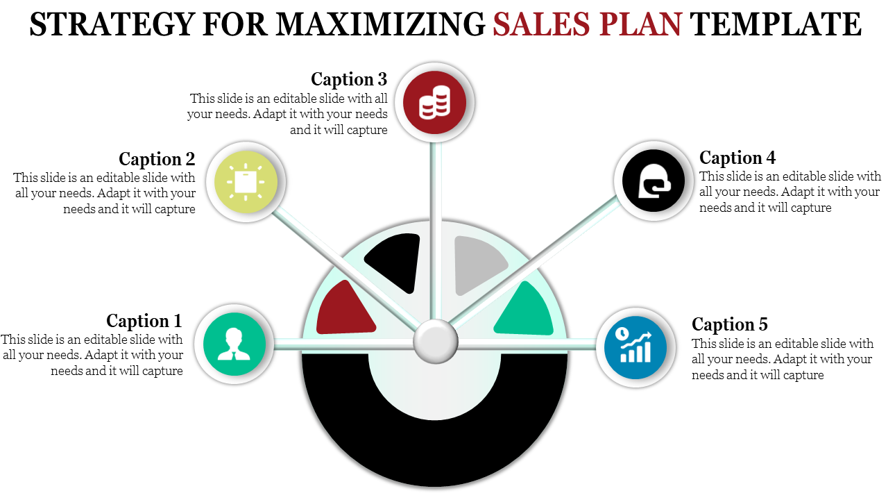 sales plan template ppt-STRATEGY FOR MAXIMIZING SALES PLAN TEMPLATE